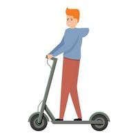 icône de scooter électrique de ville, style cartoon vecteur