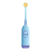 icône de brosse à dents électrique bouche, style cartoon vecteur