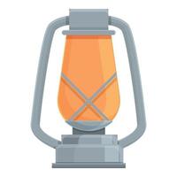 icône de lampe de camping, dessin animé et style plat vecteur