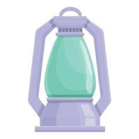 icône de lanterne alimentée, dessin animé et style plat vecteur