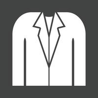 icône inversée de glyphe de costume vecteur
