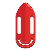 vecteur de dessin animé d'icône de flotteur rouge sauveteur. sécurité nager