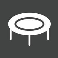 icône inversée de glyphe de trampoline vecteur