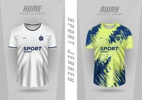 modèle de fond pour les maillots de sport, les maillots d'équipe, les maillots de club, les rayures blanches et vert citron. vecteur