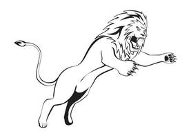 illustration du symbole du lion vecteur