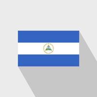 drapeau nicaragua grandissime vecteur de conception