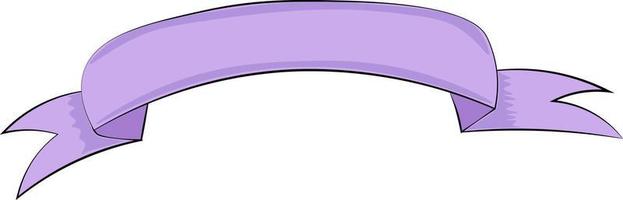 illustration de la bannière de ruban violet vecteur