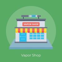 magasin de vapeur à la mode vecteur