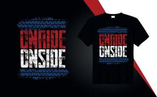 onride onside - citations de conception de t-shirts pour l'impression de t-shirts, la mode vestimentaire, l'affiche, la typographie vecteur