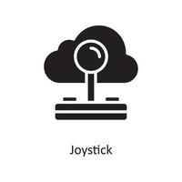 illustration de conception d'icône solide vecteur joystick. symbole de cloud computing sur fond blanc fichier eps 10