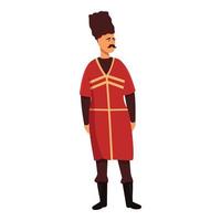 vecteur de dessin animé d'icône d'homme arménien. pays de voyage