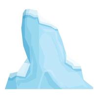 vecteur de dessin animé d'icône d'iceberg de montagne. iceberg