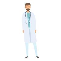 vecteur de dessin animé icône médecin. soins médicaux