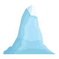 vecteur de dessin animé d'icône de glace de montagne. iceberg