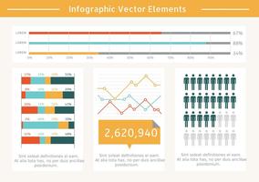 Flat Infographic Vector Elements gratuit