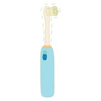 icône de brosse à dents électrique, style cartoon vecteur