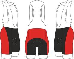 maillot de cyclisme top chemise cuissard modèle de conception maquettes, uniforme de cyclisme fichiers eps vectoriels complets vecteur