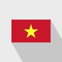 vecteur de conception d'ombre portée du drapeau du vietnam