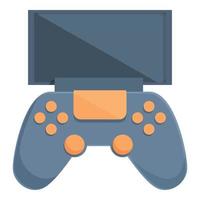 vecteur de dessin animé d'icône de manette de jeu. jouer au sport