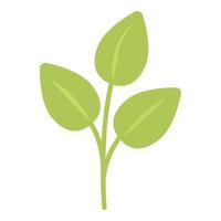 vecteur de dessin animé d'icône de plante écologique. recycler l'énergie