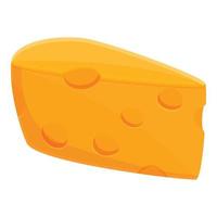 icône de fromage alimentaire, style cartoon vecteur