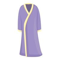 vecteur de dessin animé d'icône de robe violette. tissu tissu