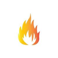 création de vecteur de logo icône feu