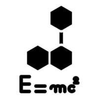 style d'icône de formule vecteur