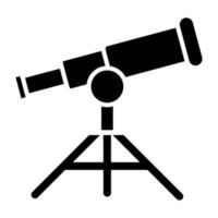 style d'icône de télescope vecteur