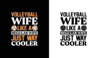 conception de t-shirt de citation de volley-ball, typographie vecteur