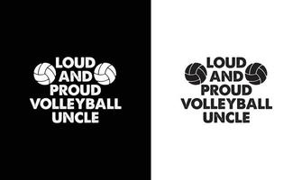 conception de t-shirt de citation de volley-ball, typographie vecteur