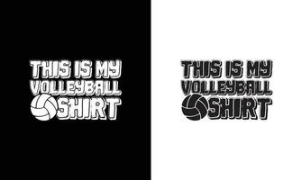 conception de t-shirt de citation de volley-ball, typographie vecteur