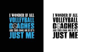 conception de t-shirt de citation de volley-ball, typographie vecteur