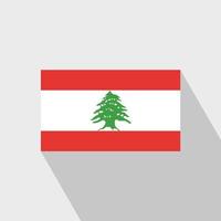drapeau liban grandissime vecteur de conception