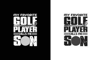 conception de t-shirt de citation de golf, typographie vecteur