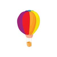 icône de ballon à air coloré, style cartoon vecteur