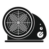 icône de ventilateur de chaleur, style simple vecteur