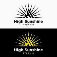 lettre h salut monogramme brillant style pyramide élégant marque identité logo design vecteur