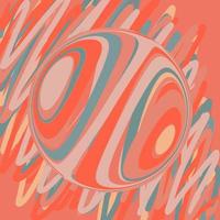 boule sphérique floue 3d colorée. illustration vectorielle vecteur