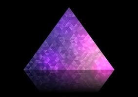 conception de triangle abstrait low poly vecteur