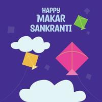 heureux makar sankranti téléchargement de vecteur gratuit