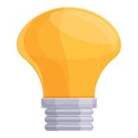 icône de lampe ampoule intelligente, style cartoon vecteur