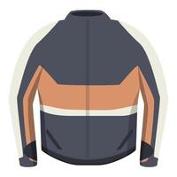 vecteur de dessin animé d'icône de veste de vélo de course. vêtements de motard