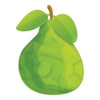 icône de bergamote écologique, style cartoon vecteur