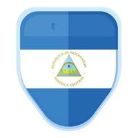 nicaragua symbole icône vecteur de dessin animé. journée politique