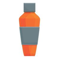 icône de bouteille thermos, style cartoon vecteur