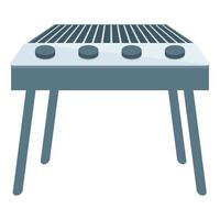 vecteur de dessin animé d'icône de barbecue grill. Cuire les aliments