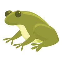 vecteur de dessin animé d'icône de grenouille de sourire. sauter des animaux