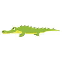 icône de crocodile de zoo, style cartoon vecteur
