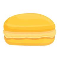 vecteur de dessin animé icône macaron. dessert français